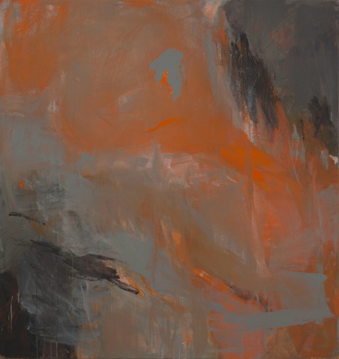 Slot, 7023, Concrete Grey Acrylic paint on canvas 180 x 170 cm, 2024